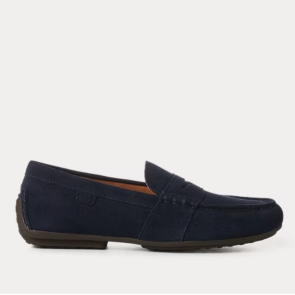 Ralph Lauren Navy Men’s Reynold Suede Driver NEW WITHOUT BOX